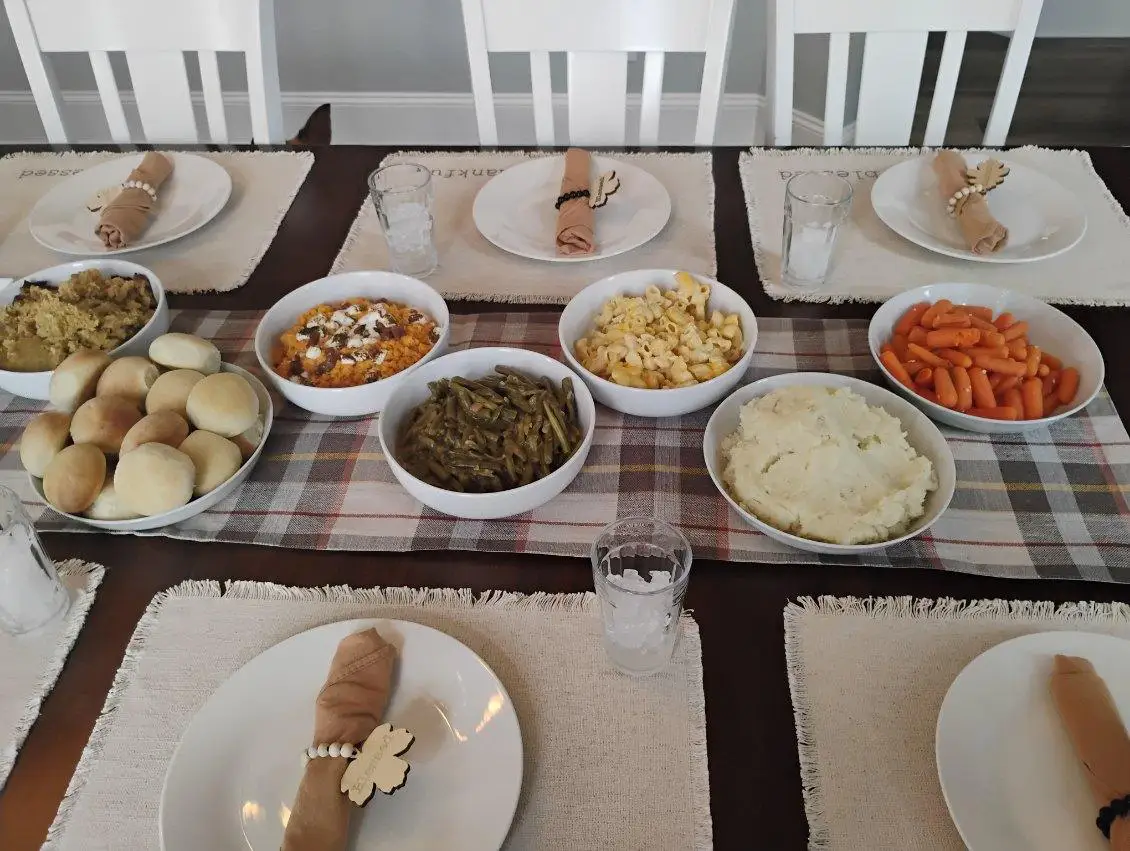 Thanksgiving side dishes at Magnolia Meadows